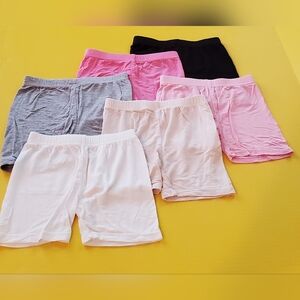 Toddler Girl's Multi-colored Under Dress Shorts - Set Of 6